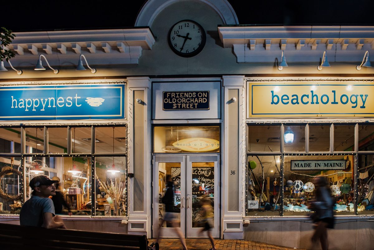 beachology storefront outside old orchard beach